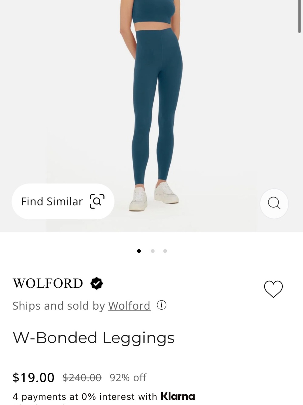 Wolford Teal High-Waist Leggings